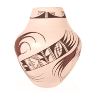 Hopi Pueblo Poly Chrome Pottery By Navasie Frog