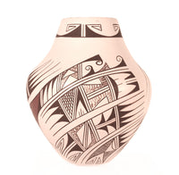 Hopi Pueblo Poly Chrome Pottery By Navasie Frog