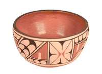 Santa Ana Pueblo Poly Chrome Pottery Bowl By Rachel Medina-Rotan