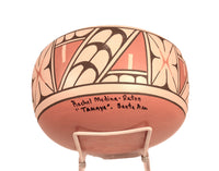 Santa Ana Pueblo Poly Chrome Pottery Bowl By Rachel Medina-Rotan