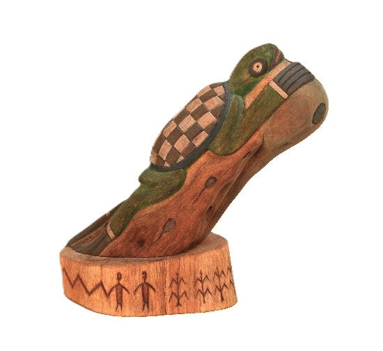 Hopi Kachina Water Clan Wuya (Spiritual Guardian) Coohsiuu Kioma Doll By Delbridge Honanie
