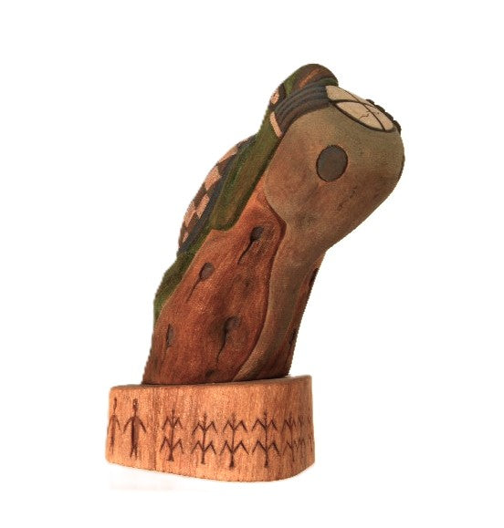 Hopi Kachina Water Clan Wuya (Spiritual Guardian) Coohsiuu Kioma Doll By Delbridge Honanie
