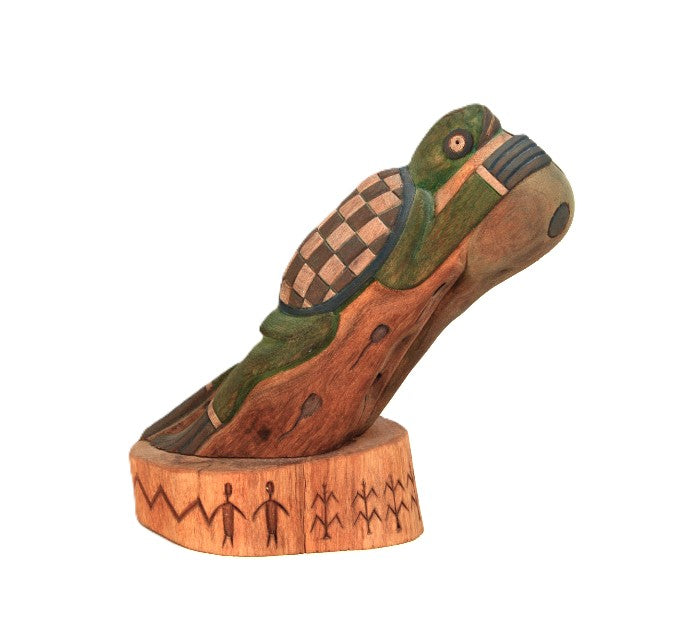 Hopi Kachina Water Clan Wuya (Spiritual Guardian) Coohsiuu Kioma Doll By Delbridge Honanie