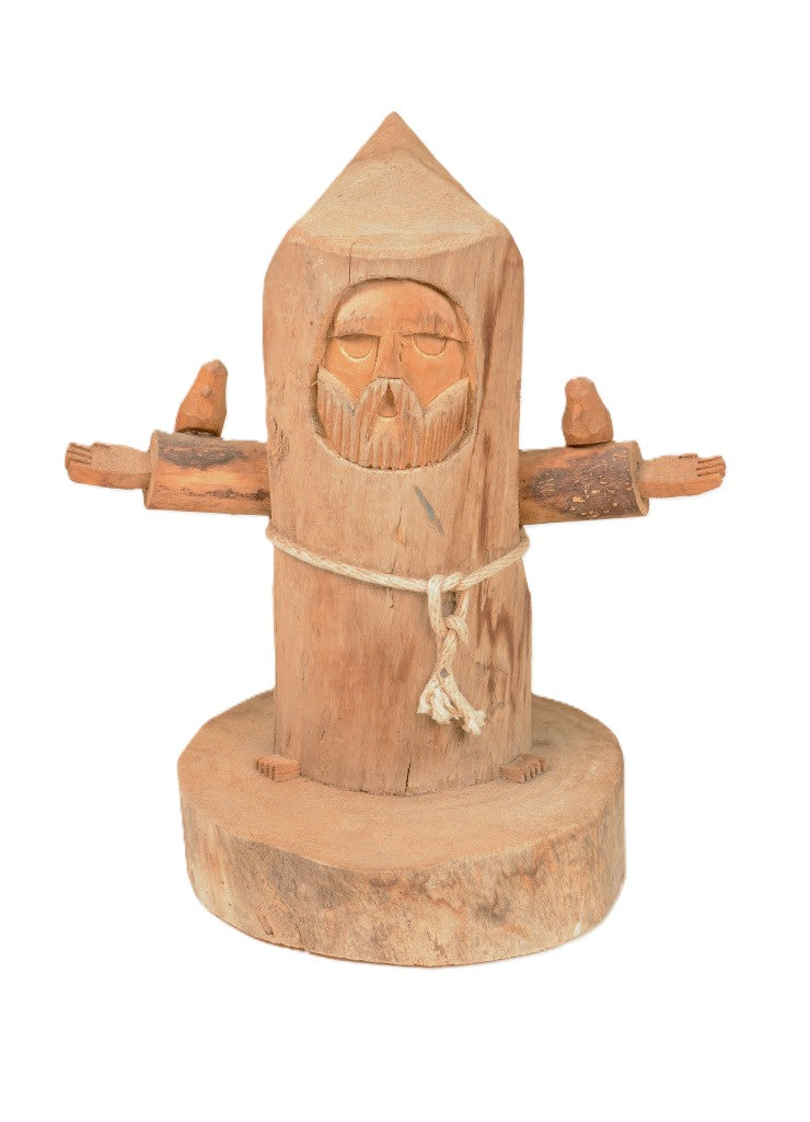 Wooden Sculpture Saint Francis By Ben Ortega
