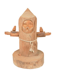 Wooden Sculpture Saint Francis By Ben Ortega