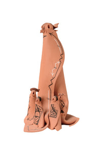 Navajo Storyteller Pottery Doll By K. Benallys