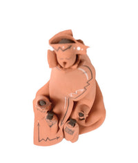 Navajo Storyteller Pottery Doll By K. Benallys