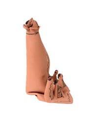 Navajo Storyteller Pottery Doll By K. Benallys