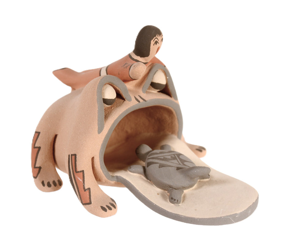Jemez Pueblo Frog Pottery By Phillip M. Fragua