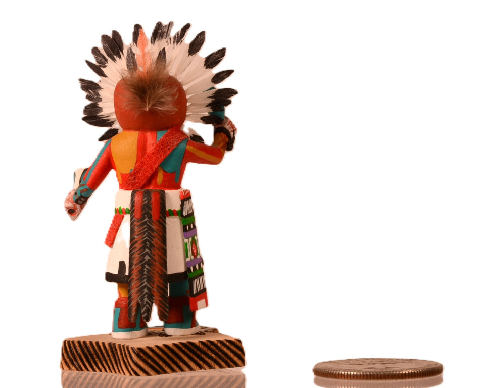 Hopi Pueblo Miniature Sun Kachina Doll By Stewart Dukepoo