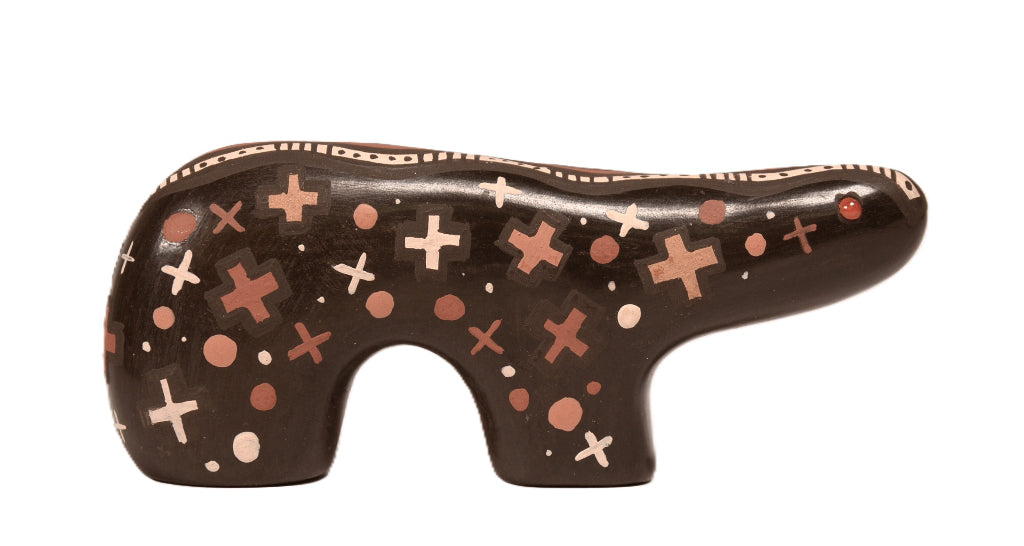 Zuni Pueblo Bear Pottery By Manuel Daube