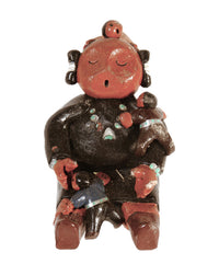 Jemez Pueblo Navajo Storyteller Pottery By R.E.