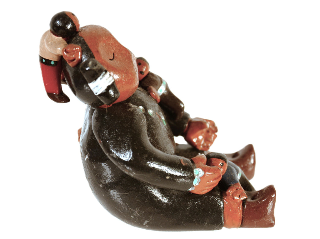 Jemez Pueblo Navajo Storyteller Pottery By R.E.