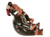 Jemez Pueblo Navajo Storyteller Pottery By R.E.