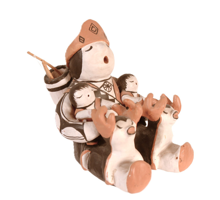 Cochiti Pueblo Storyteller Pottery Doll By E. Tina