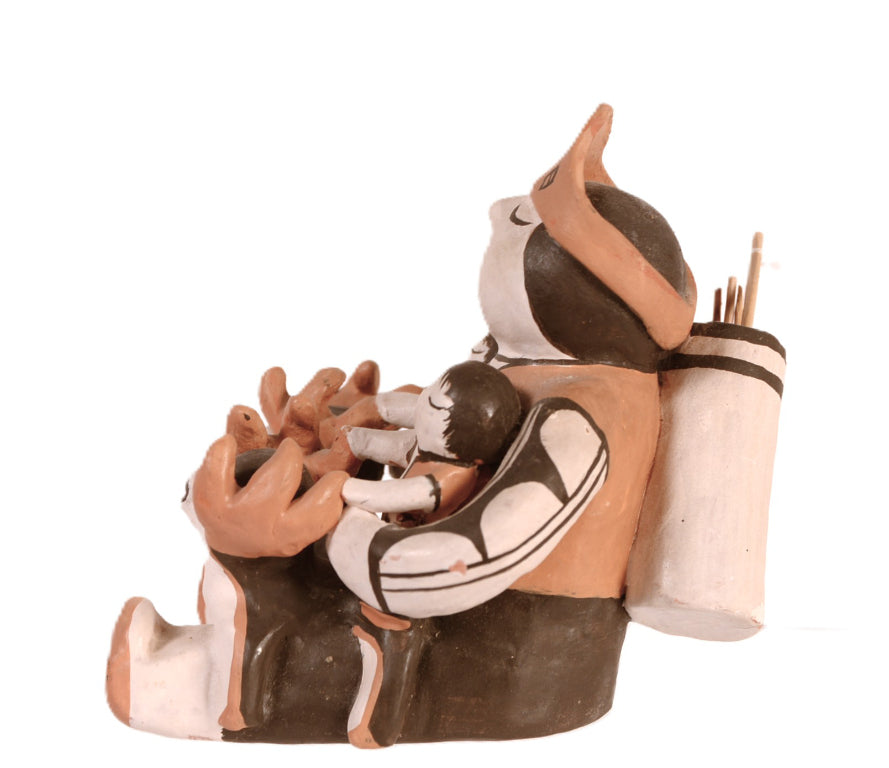 Cochiti Pueblo Storyteller Pottery Doll By E. Tina