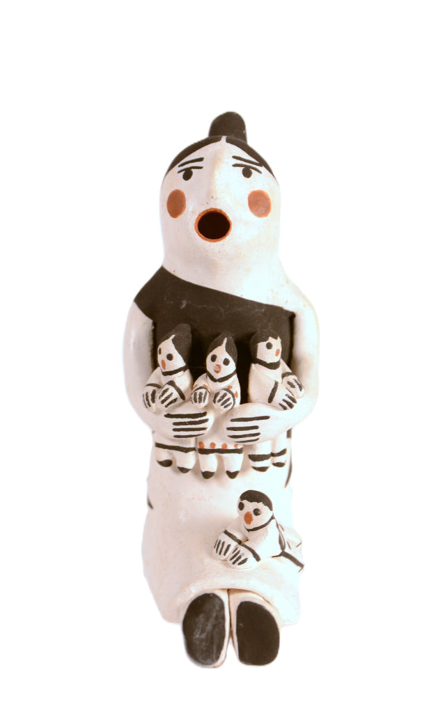 Acoma Pueblo Storyteller Pottery By C. Garcia