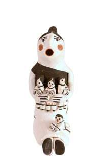 Acoma Pueblo Storyteller Pottery By C. Garcia