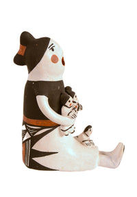 Acoma Pueblo Storyteller Pottery By C. Garcia