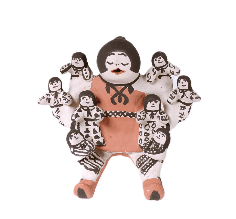 Cochiti Pueblo Storyteller Pottery Doll By Martha Arquero