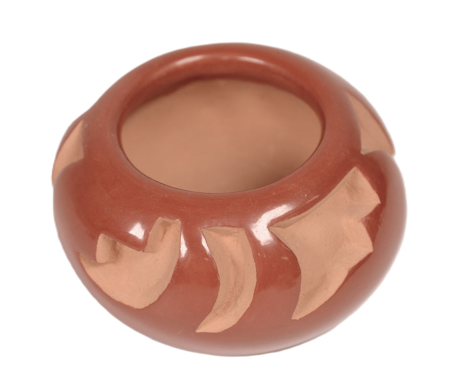Santa Clara Pueblo Carved Redware Pottery By Barbara Martinez Bray