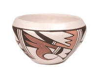 Hopi Pueblo Small Polychrome Pottery By White Swan