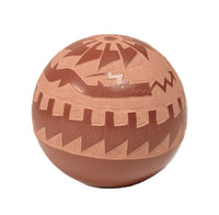Santa Clara Pueblo Sphere Shaped Pottery By Elijah Naranjo