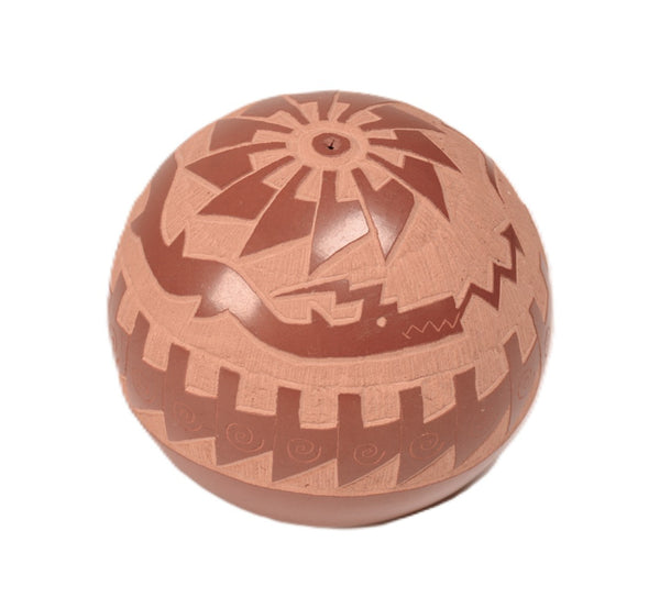 Santa Clara Pueblo Sphere Shaped Pottery By Elijah Naranjo