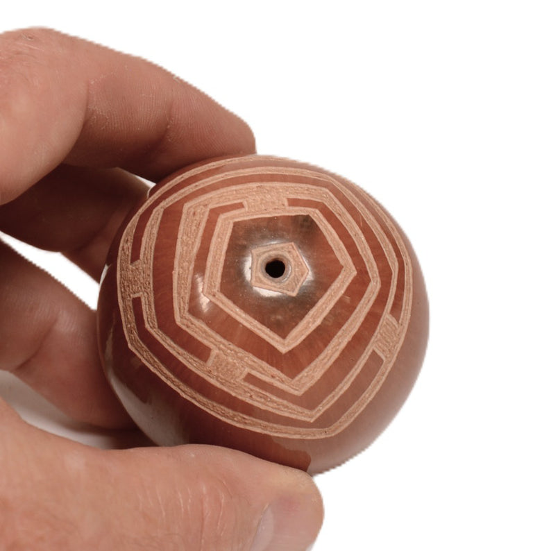 Santa Clara Pueblo Sphere Seed Jar Pottery By NM