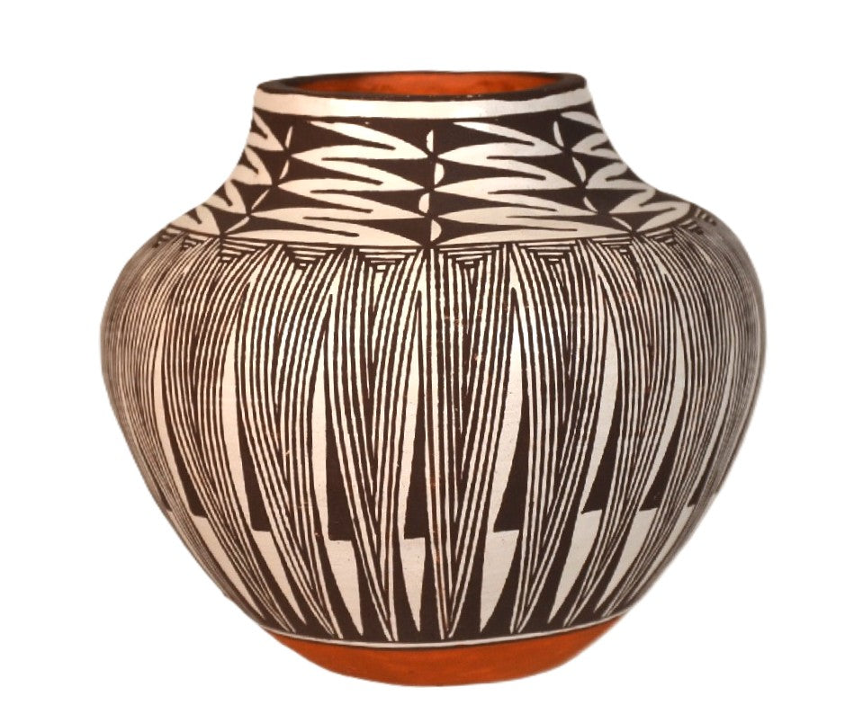 Acoma Pueblo Small Olla Pottery By Marianna Patricio Juanico