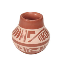 San Ildefonso Pueblo Buff on Red Pottery By Than Tsideh