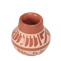San Ildefonso Pueblo Buff on Red Pottery By Than Tsideh