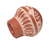 San Ildefonso Pueblo Buff on Red Pottery By Than Tsideh