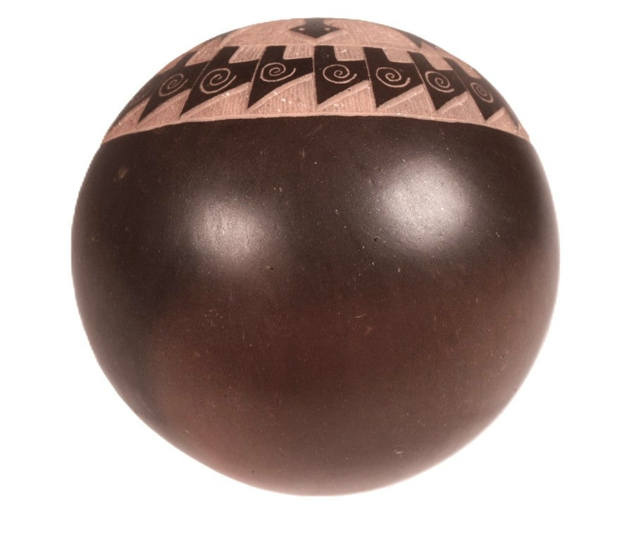 Santa Clara Pueblo Turtle Sphere Pottery By Elijah Naranjo