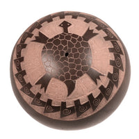 Santa Clara Pueblo Turtle Sphere Pottery By Elijah Naranjo
