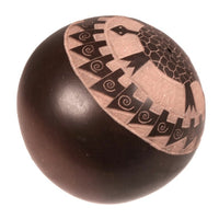 Santa Clara Pueblo Turtle Sphere Pottery By Elijah Naranjo
