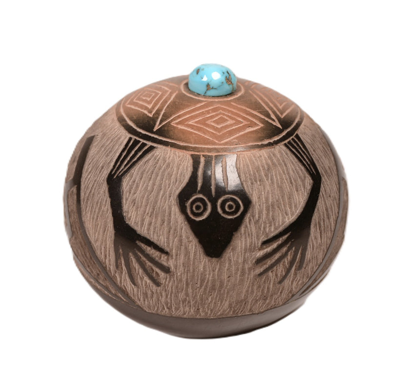Santa Clara Pueblo Pottery By Corn Moquino