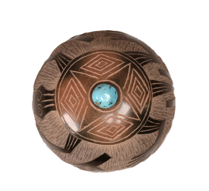 Santa Clara Pueblo Pottery By Corn Moquino