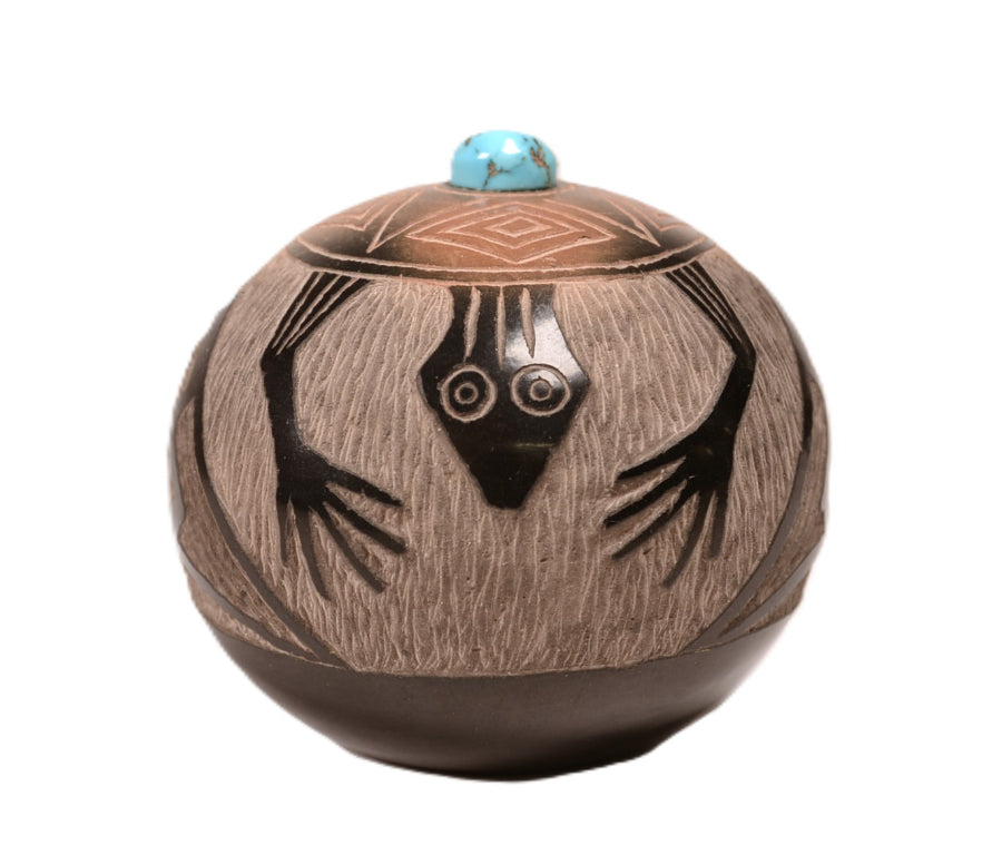 Santa Clara Pueblo Pottery By Corn Moquino