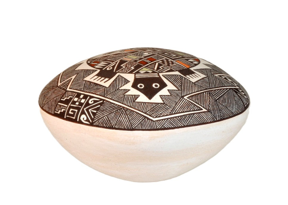Acoma Pueblo Pottery Seed Jar By Rebecca Lucario