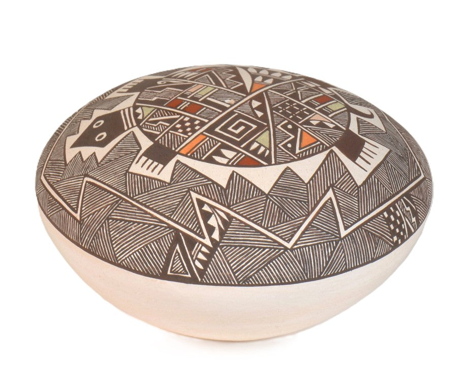 Acoma Pueblo Pottery Seed Jar By Rebecca Lucario