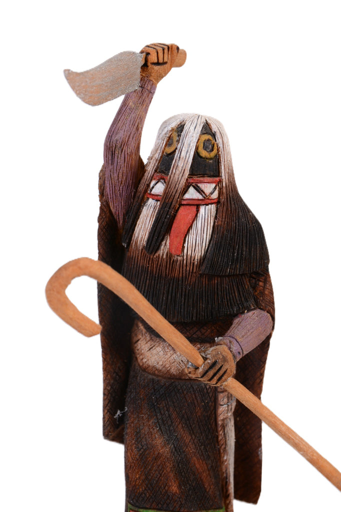 Hopi Kachina Ogre Woman By Timothy Talawepi