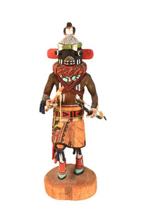 Hopi Kachina Poo Kang Kwivi Proud Warrior God Doll By Emery Kyasyousie