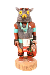 Hopi Kachina Scheech Owl Doll By Atomcovia