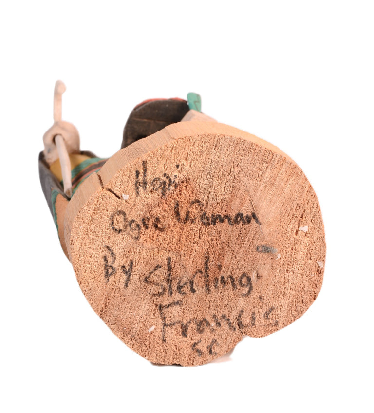 Hopi Pueblo Kachina Ogre Woman Doll By Sterling Francis