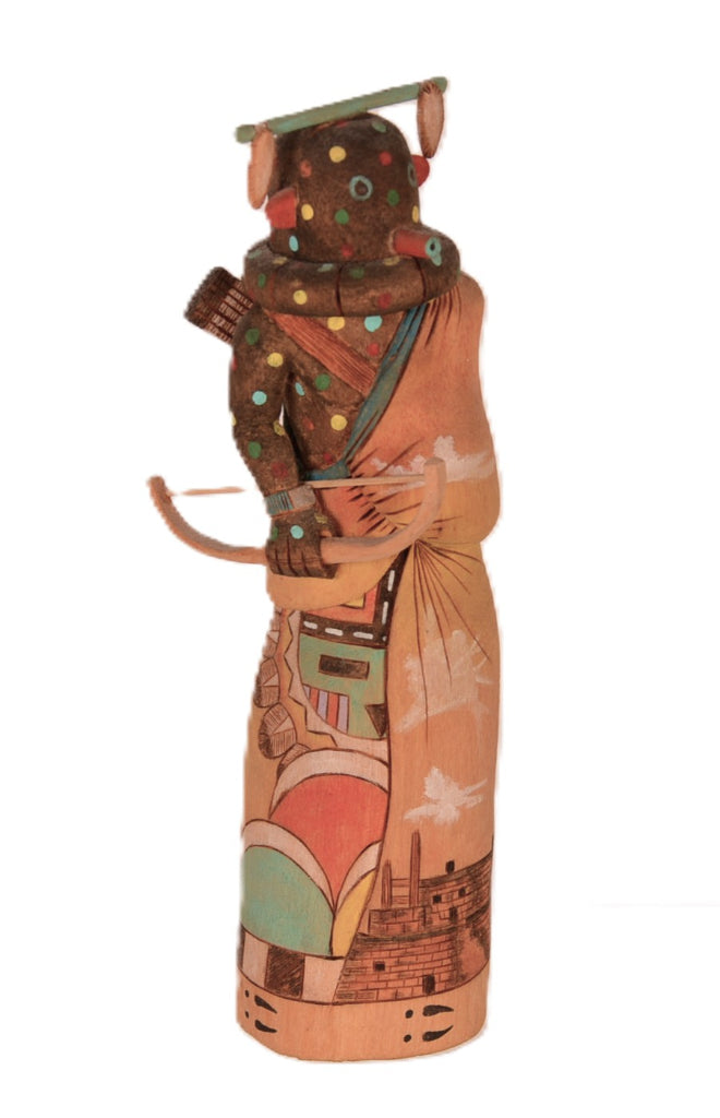 Hopi Pueblo Chakwaina "Fire God" Kachina Doll By Tyson Namoki