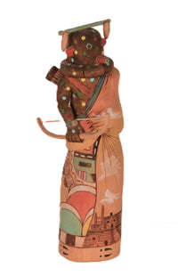 Hopi Pueblo Chakwaina "Fire God" Kachina Doll By Tyson Namoki