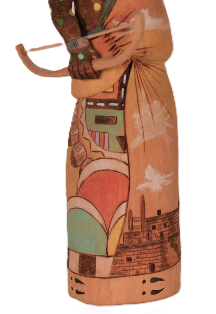 Hopi Pueblo Chakwaina "Fire God" Kachina Doll By Tyson Namoki