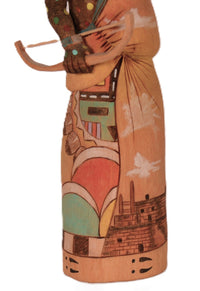 Hopi Pueblo Chakwaina "Fire God" Kachina Doll By Tyson Namoki