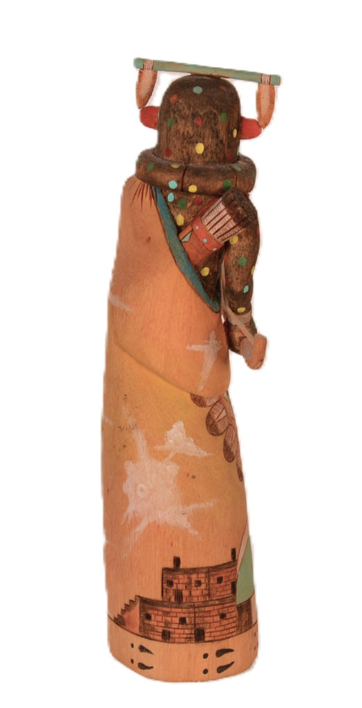 Hopi Pueblo Chakwaina "Fire God" Kachina Doll By Tyson Namoki